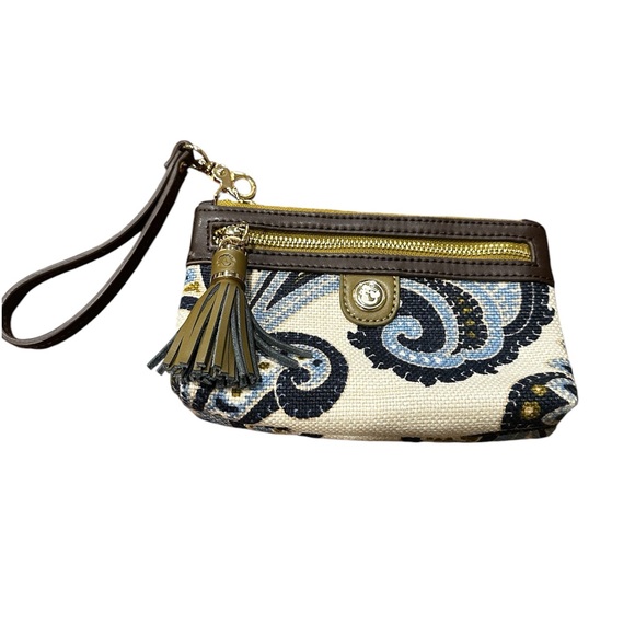 Spartina 449 Blue and Brown Wristlet - Picture 1 of 5